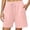 Pink, variant on Short Sports Shorts Women's Sports Trousers High Waist Shorts Women's Summer Shorty With Pockets And Drawstring Leisure Shorts For Running Gym Fitness Sweatpants plus Size Women Elastic Pants for