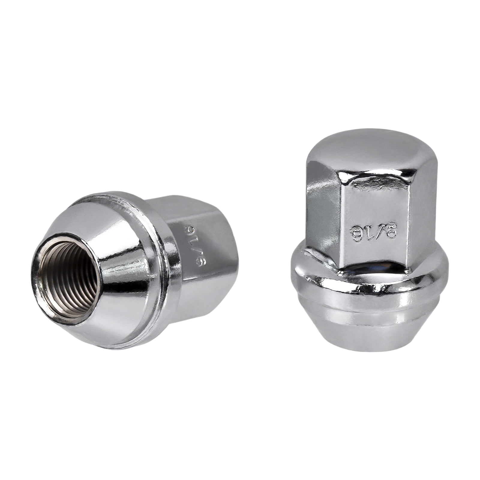 Hex Autoparts 32PCS 9/16-18 Chrome Lug Nuts for Dodge Ram 2500 3500 1994-2011 Durango Dakota