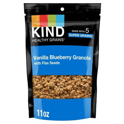 KIND Clusters Vanilla Blueberry Flax Seed Bag 11 oz (Pack of 6)