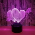 thumbnail image 1 of Agiferg Valentine's day 3d creative visual atmosphere small table lamp, 1 of 2