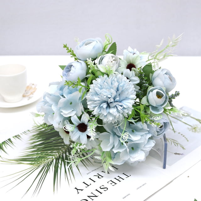 Danhjin Simulated Rose 1Pc Artificial Flower Home Decor Portable Single Branch Simulation Rose for Wedding Fake Rose Ecologically Friendly for Party Artificial Flower Exquisite Decor