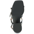 thumbnail image 6 of Journee Womens Norina Faux Marble Block Heel Dress Sandals, 6 of 10