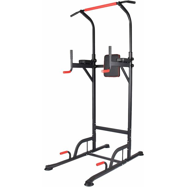 Pull Up Tower with Dip Station & Push Up Handles Home Gym Equipment