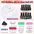 thumbnail image 4 of Kit de esmalte de uñas en gel JODSONE 100 con luz LED UV de 95 colores, 4 of 9