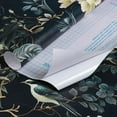 thumbnail image 5 of Dark Floral Peel and Stick Wallpaper Vintage Floral Contact Paper 16.9inchx196.8inch Flowers Bird Wallpaper Peel and Stick Boho Leaf Self Adhesive Removable for Bathroom Wall Paper Decor, 5 of 9