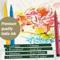 thumbnail image 2 of Faber-Castell PITT Artist Brush Pen Basic Set of 6 Color Markers, 2 of 8