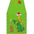 thumbnail image 1 of Camino de mesa navideño con diseño de árboles de Navidad a cuadros, decoración navideña para el hogar, fiestas, cocina, comedor, temporada, invierno, 1 of 5
