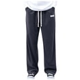 thumbnail image 1 of Zszcpp Mens Casual Pants Solid Color Stylish Drawstring Waistband Suitable Corduroy Wide Leg Baggy Trousers Casual Trouser, 1 of 7