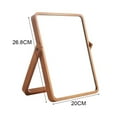 thumbnail image 2 of Wooden desk Makeup Mirror - rectangular wall-mounted mirror Desk mirror Living Room Bedroom, 2 of 6