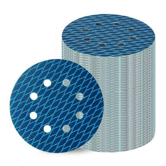 NEW 70Pcs Orbital Sander Sandpaper 5 Inch 8 Hole Sanding Disc Sand Paper 320 Grit for Anti Blocking Rhombus Discs