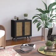 Twin Star Home Accent Cabinet in Black