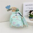 thumbnail image 4 of Mochila de dibujos animados para estudiantes, mochila grande con cremallera, mochila grande para niños (verde), 4 of 5