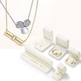 thumbnail image 3 of SHIQI-Velvet Pendant Storage Box White Jewelry Packaging Gift Box Showcase, 3 of 4