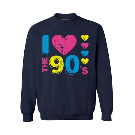 Awkward Styles I Love the 90's Sweatshirts for Men and Women 90s Fans Sweater 90s Costumes for Men and Women 90s Crewneck Unisex Vintage Sweater 90s Outfit for 90s
