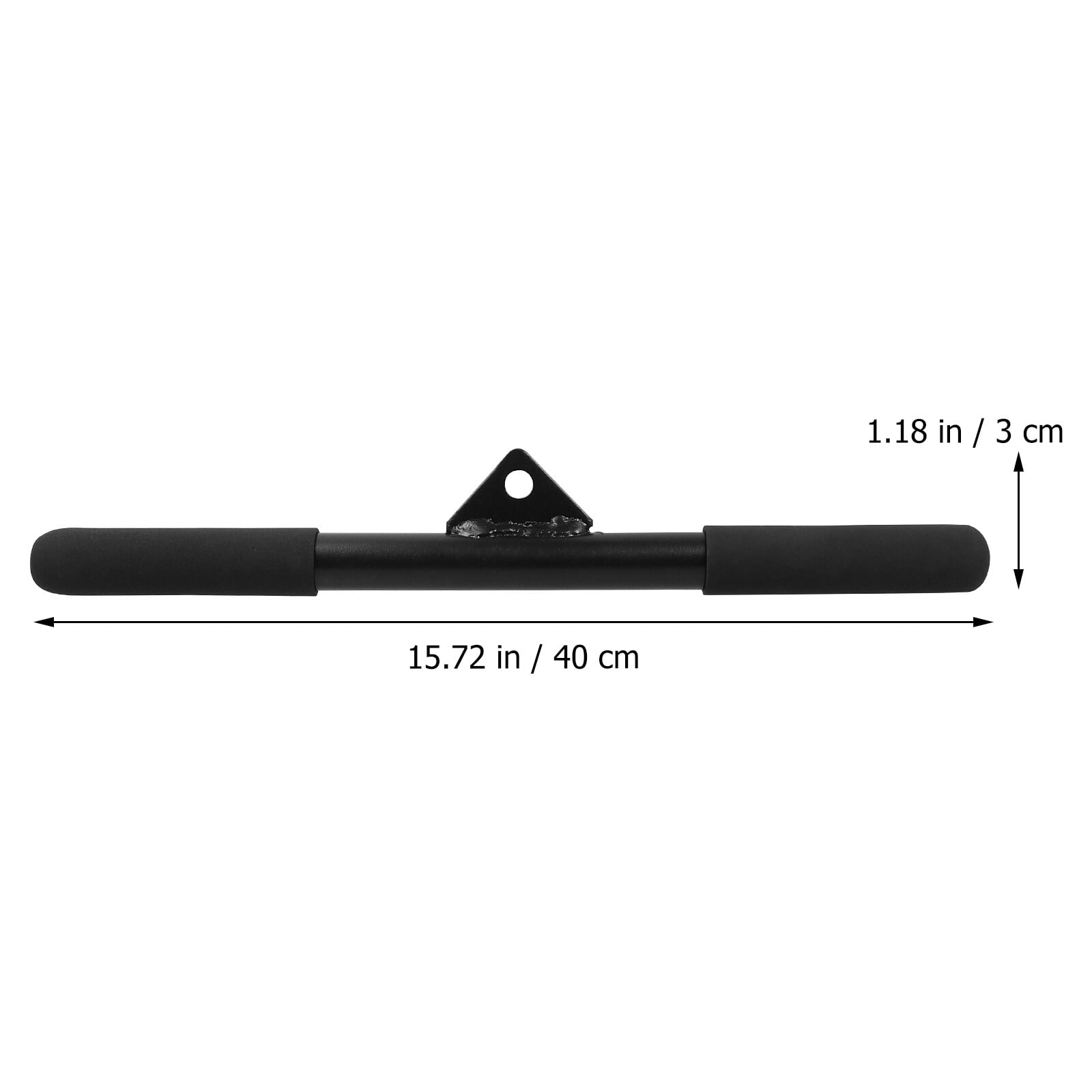 OULII Black Fitness Pull Rod for Home Gym Workouts - Multi-Use Bicep, Back, and Arm Strength Training Accessory
