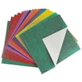thumbnail image 1 of Papel de origami con purpurina, 50 hojas de papel de origami de colores brillantes, papel premium para manualidades de origami, 25 x 25 cm, 1 of 1