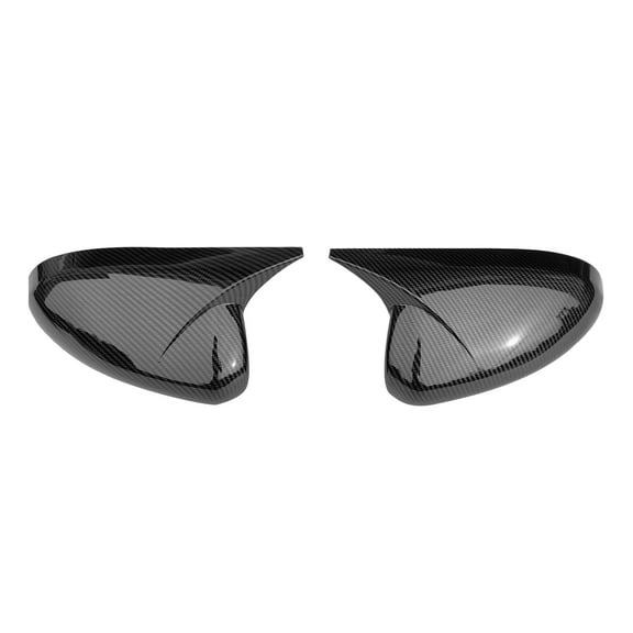 IKON MOTORSPORTS, Mirror Covers Extention Compatible with 2022-2024 Subaru BRZ & Toyota GR86, JDM Style ABS Plastic Driver Passenger Side Rear View Mirror Covers Caps 2PCS