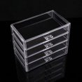 thumbnail image 1 of Caja de almacenamiento de mascarillas, cajón transparente de acrílico, caja de acabado para el cuidado de la piel y el lápiz labial, 1 of 6