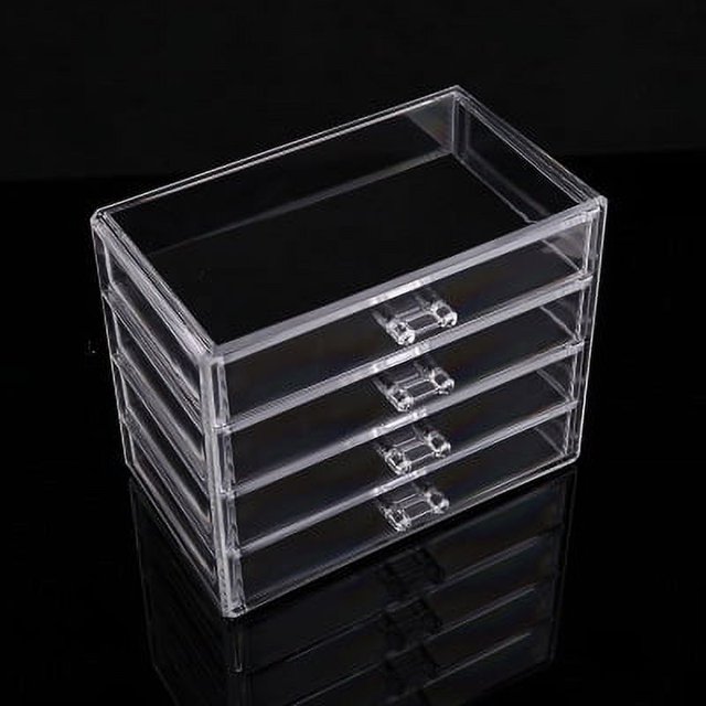 Caja de almacenamiento de mascarillas, cajón transparente de acrílico, caja de acabado para el cuidado de la piel y el lápiz labial