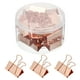 thumbnail image 1 of Uxcell 24 Pcs Clip de papel metálico grande, color oro rosa, 2.5 x 1.6 pulgadas, 1 of 5