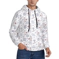 thumbnail image 2 of Naloa Elegant ice skates snowflakes Men's Casual Hooded Collar Drawstring Hoodies Pullover Sweatshirts Casual Long Sleeve Shirts-3X-Large, 2 of 7