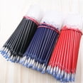 thumbnail image 3 of 100 Pcs Recharges de Stylo Gel Noir Bleu Rouge 0,5mm Écriture Fluide Papeterie de Bureau, 3 of 7