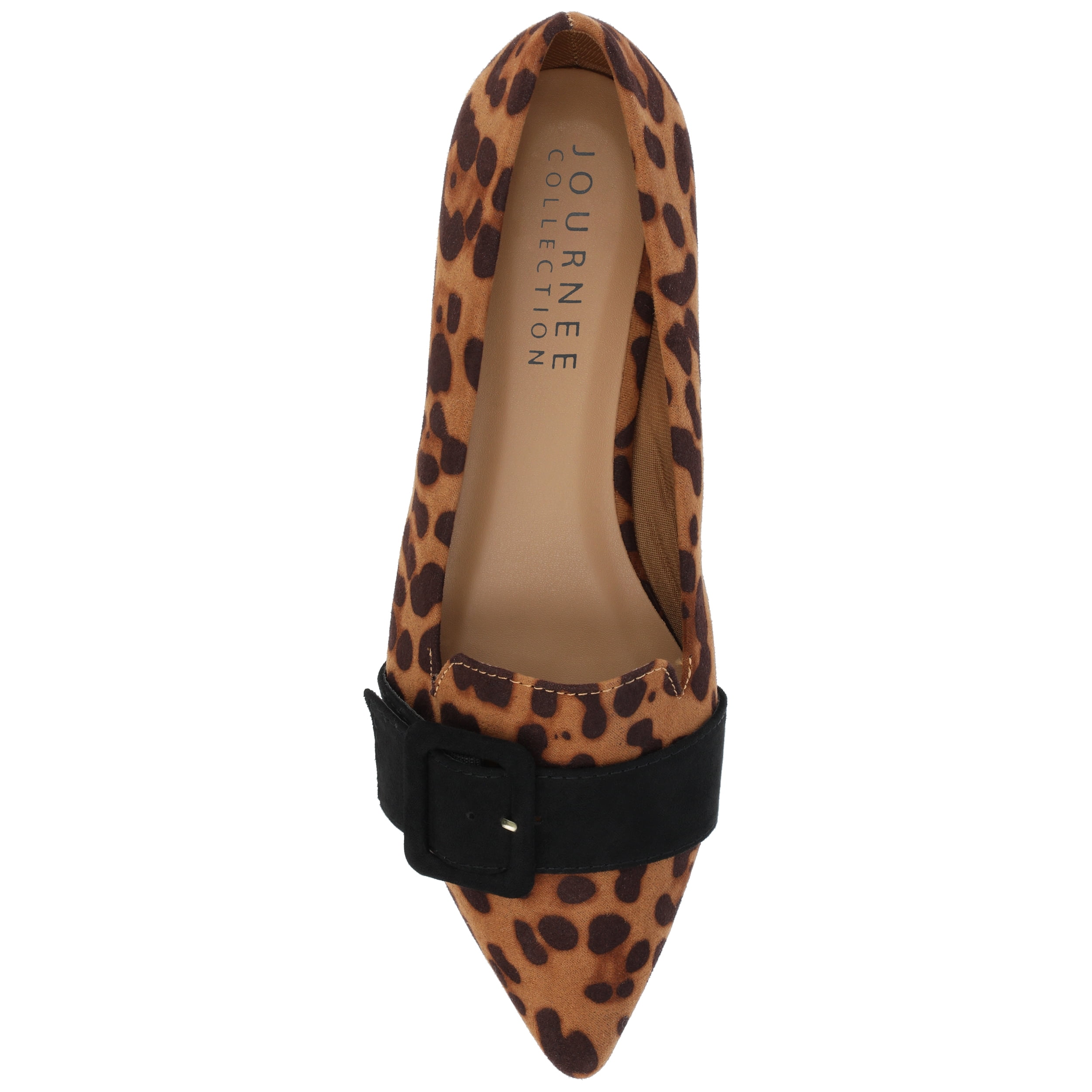 Journee Womens Audrey Slip On Pointed Toe Loafer Dress Flats