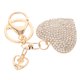 thumbnail image 4 of Lindo llavero de corazón de diamantes de imitación llavero decorativo colgante para bolso llavero Bling para mujer llavero en forma de corazón para mochila, 4 of 5