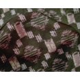 thumbnail image 4 of oneOone Silk Tabby Fabric Geometric Kasuri Printed Fabric 1 Yard 42 Inch Wide, 4 of 4