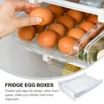 thumbnail image 3 of Tipo de cajón Huevo Huevo Refrigerador Dispensador de huevos Colgante Caja de titular de huevo, 3 of 5