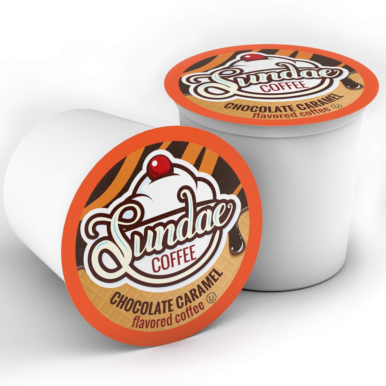 Sundae Ice Cream Flavored Coffee Pods Compatible with Keurig 2.0, Chocolate Caramel 48 Count
