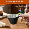 thumbnail image 3 of Double Spout Stainless Steel Espresso cup, Measuring Cup with Dual Scale, Espresso Shots cup 3.4oz/100ml (Black), 3 of 8