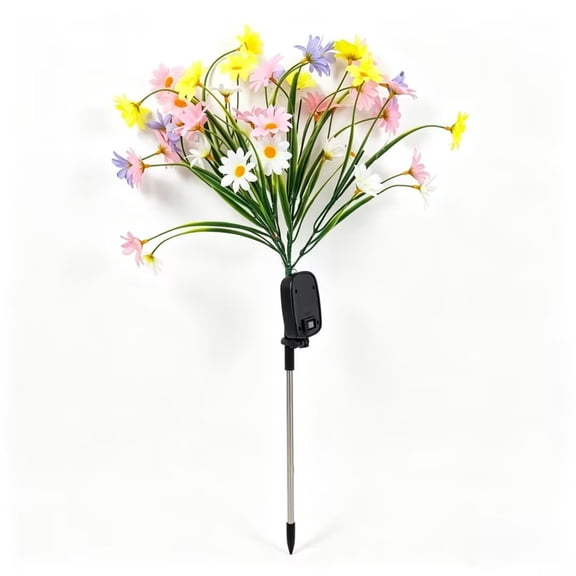 Solar Lights Outdoor with Stake,28.74 Inch Outdoor Decoration Flowers Bunch Lights,Waterproof Solar Landscape Light Statue Lamp Garden Decorative Stakes Lamp
