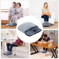 thumbnail image 6 of Menrkoo Usb Removable And Washable Foot Warmer Shock Massage Foot Pad Foot Heating Shoes 3 Gear Flannel Shoes Multicolor Free Size, 6 of 8