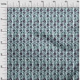 thumbnail image 2 of oneOone Cotton Poplin Fabric Leaves & Floral Block Fabric Prints By Yard 42 Inch Wide, 2 of 4
