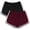 Black, Jujube Red, variant on URATOT Women's Cotton Shorts, 2 Packs, Everyday Casual Shorts, Sizes S–XL