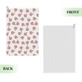 thumbnail image 2 of Kdxio Red Fox Pattern Golf Towel (24" X 16") with Carabiner Clip - The Convenient Golf Cleaning Towel, 2 of 8