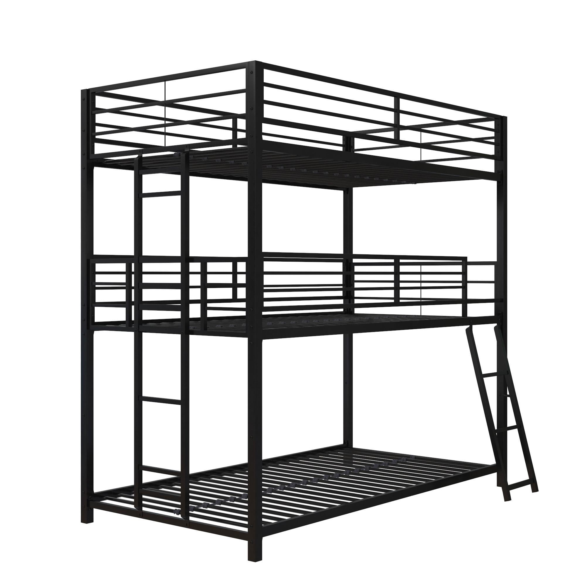 特別セーフ Your Walmart.com - Black Bed, Bunk Metal Twin Triple June Zone ドッグフード