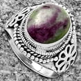 thumbnail image 2 of Natural Ruby-Zoisite - Africa 925 Sterling Silver Ring s.7 Jewelry R-1541 SDR176741, 2 of 5