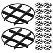 BESTONZON 50Pcs Plant Pot Stand Black Elevated Plant Base for Indoor and Outdoor Planters