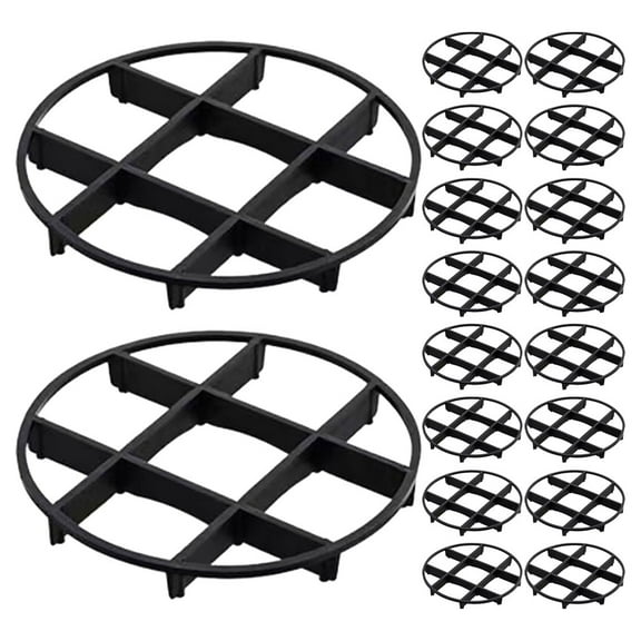 BESTONZON 50Pcs Plant Pot Stand Black Elevated Plant Base for Indoor and Outdoor Planters