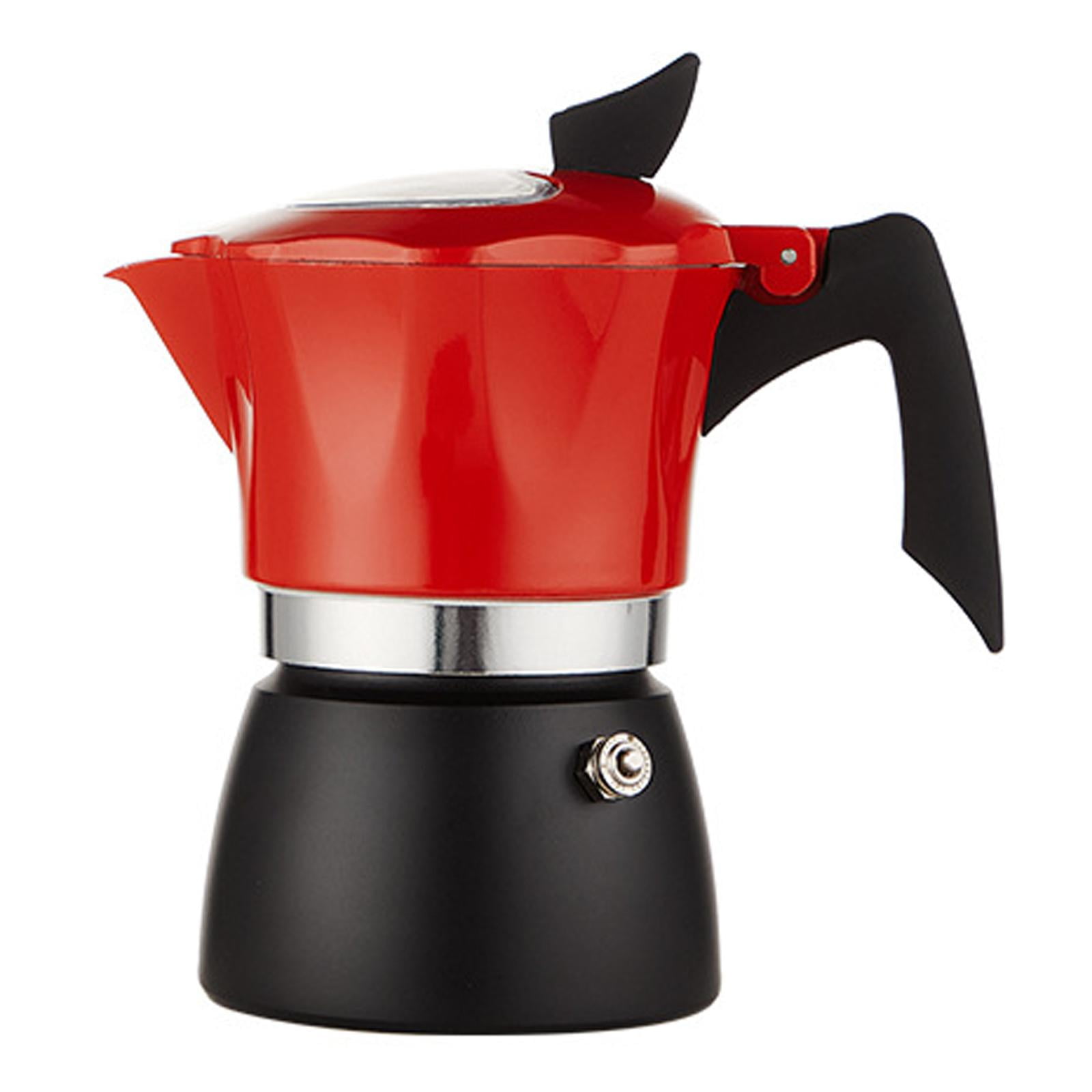 Aluminum Alloy Electric Coffee Pot Cappuccino Maker Latte Maker Classic Italian 150ml