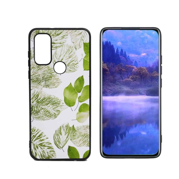 Compatible with Motorola Moto G Pure Phone Case, Leaves-4-32 Case Men Women, Flexible Silicone Shockproof Case for Motorola Moto G Pure