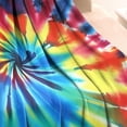 thumbnail image 3 of Colorful Rainbow Tie Dye Spiral Pattern Blanket,Comfortable Soft Flannel Throw Blanket,All Season,Warm Lightweight Blankets for Sofa Bed Couch Living Room Chair,30"x40", 3 of 4