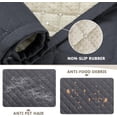thumbnail image 4 of Funda acolchada impermeable para sofá de 3 cojines, funda súper suave y lavable con bolsillos y correas elásticas antideslizantes, protector para muebles (sofá, gris oscuro), 4 of 4