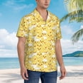 thumbnail image 3 of Disketp Baby Chicks Hawaiian Shirts for Men,Mens Casual Short Sleeve Button Down Shirts Beach Shirt,X-Large, 3 of 7