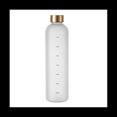 thumbnail image 3 of Botella de Agua de 1 L con Marcador de Tiempo, 32 Onzas, Botella de PláStico Esmerilado una Prueba de Fugas, Reutilizable, Motivacional, Color Blanco, 3 of 10