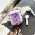 thumbnail image 4 of Noir Airpods Glitter Liquid Case, Sparkle Flowing Floating Quicksand, Durable Girls Cute Clear Hard Cover Carrying Case for Apple AirPods (Purple), 4 of 4