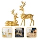 thumbnail image 5 of 2 piezas de decoración de reno, reno, decoración navideña, figuras de ciervo, decoraciones de escritorio de resina, 5 of 5