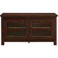thumbnail image 3 of Woven Paths Transitional TV Stand for TVs up to 48", Traditional Brown, 3 of 7